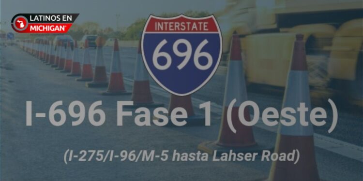 I-696 dirección oeste en el condado de Oakland cerrada este fin de semana