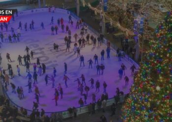 Regresa la pista de patinaje sobre hielo a Detroit y el inicio oficial de la temporada navideña