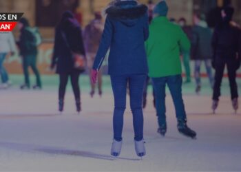 Patinaje sobre hielo al aire libre en Ann Arbor