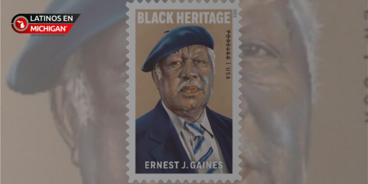 Nuevo sello de Ernest Gaines (Servicio Postal de los Estados Unidos)