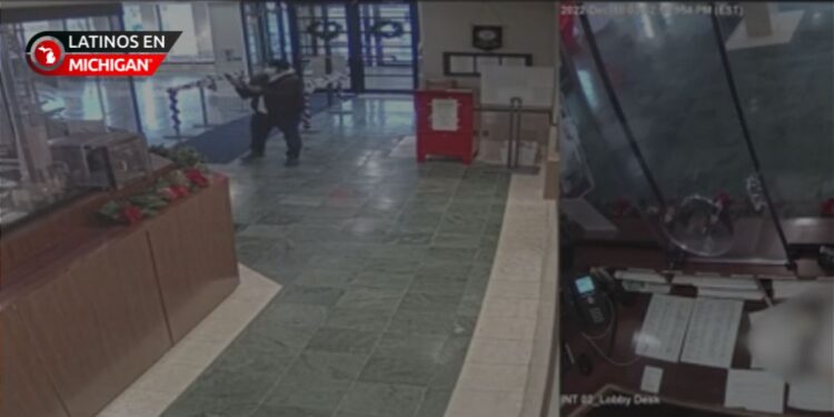 Revelan imágenes y detalles sobre oficial que disparó a hombre armado en una comisaría