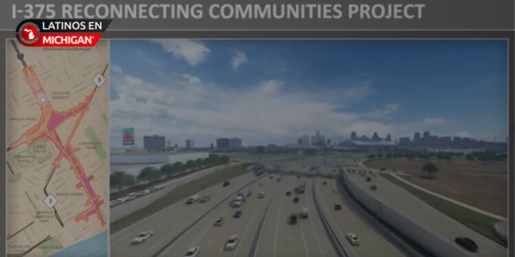 MDOT comparte representación del rediseño de la I-375