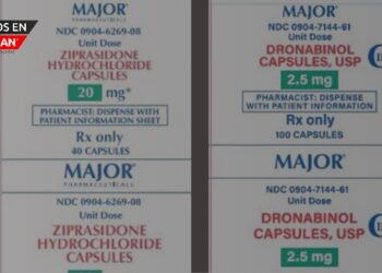 Retiro de cápsulas de dronabinol, USP, 2.5 mg y cápsulas de clorhidrato de ziprasidona, 20 mg por etiquetado incorrecto