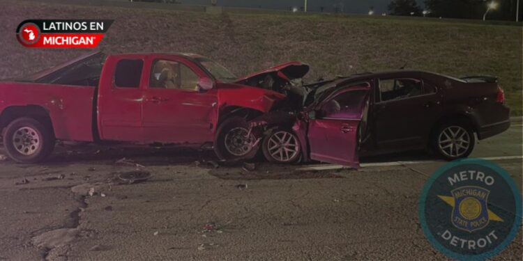 Accidente fatal después de que un vehículo entrara en sentido contrario en la rampa de la I-75 hacia Lodge Freeway en Detroit