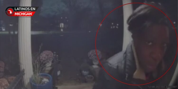 Mujer buscada por robar paquete en Detroit