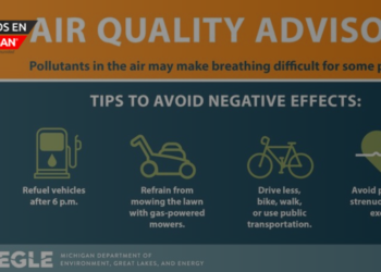 Alerta de Calidad del Aire en partes del oeste y sureste de Michigan