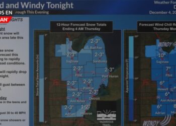 Alerta de clima en Detroit: Se esperan nevadas y condiciones peligrosas en las carreteras