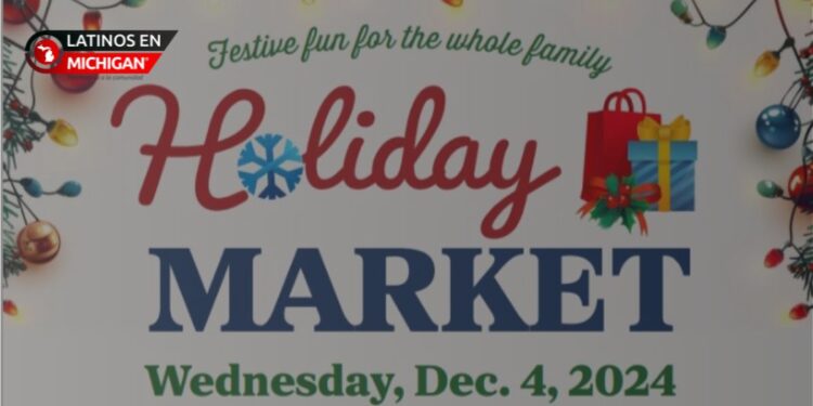 Mercado navideño en el Condado de Oakland este miércoles