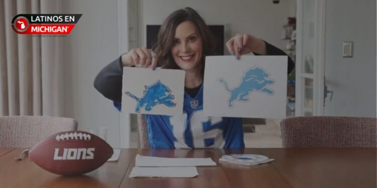 Gobernadora Whitmer lanza concurso estatal para el logotipo de los Lions antes de los playoffs