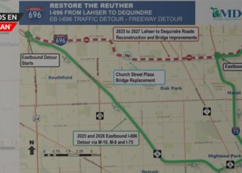 Cierre de la I-696 en dirección este durante 2 años en el Condado de Oakland