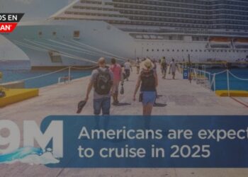AAA: 2025 se proyecta como el tercer año consecutivo de récord en pasajeros de cruceros