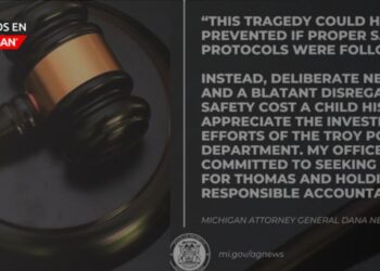Fiscal General de Michigan presenta cargos por muerte de niño en cámara hiperbárica