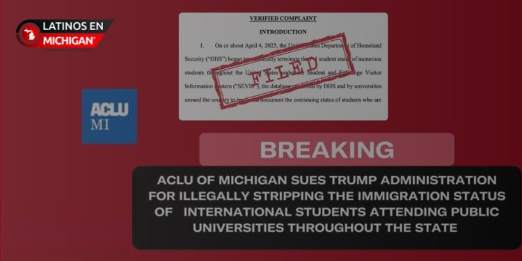 ACLU en Michigan toma acción legal para revertir cancelación de visas estudiantiles