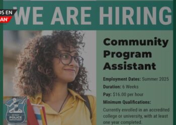 La Policía de Detroit ofrece empleo de verano para universitarios