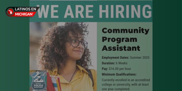 La Policía de Detroit ofrece empleo de verano para universitarios