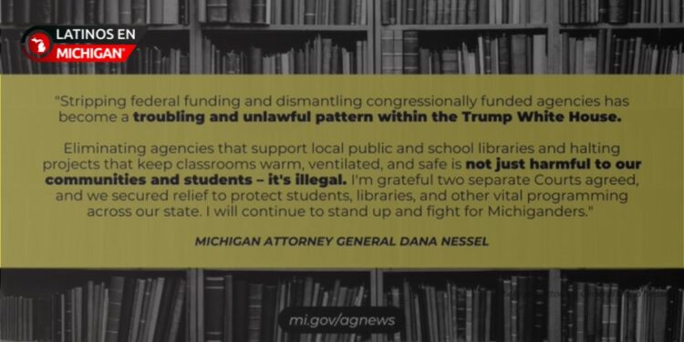Dana Nessel consigue protección judicial para estudiantes y bibliotecas