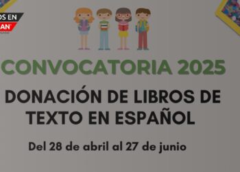 Sigue abierta la convocatoria 2025 para donación de libros de texto en español en EE.UU.