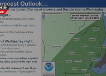 Alerta meteorológica en Metro Detroit: Tormentas severas podrían impactar la región el miércoles