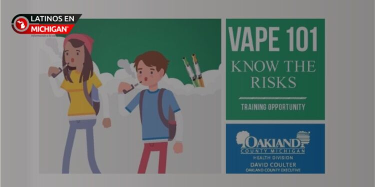 Capacitación gratuita Vape 101: Conozca los riesgos del vapeo