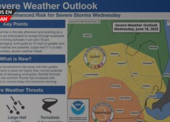 Alerta por clima severo el miércoles en el sureste de Michigan