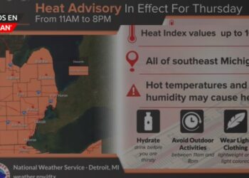 Detroit refuerza medidas de protección ante ola de calor extremo el jueves