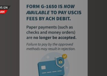 USCIS implementa pagos electrónicos obligatorios para formularios en papel a partir del 28 de octubre