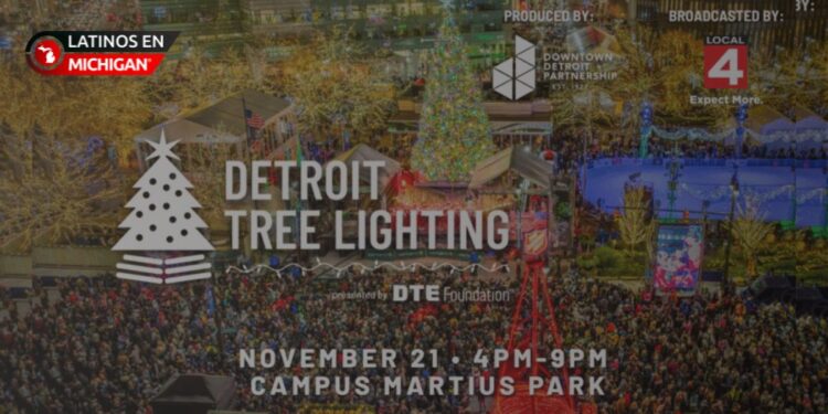 Detroit se prepara para encender su espíritu navideño con el tradicional encendido del árbol 2025
